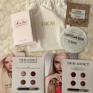 NWT Dior beauty makeup products skincare set luxury dior dustbag